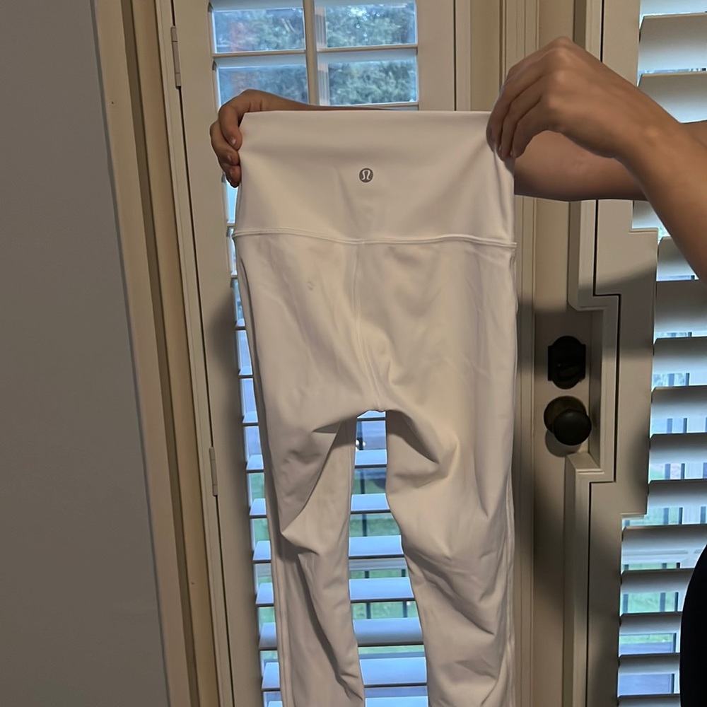 white lulu leggings
